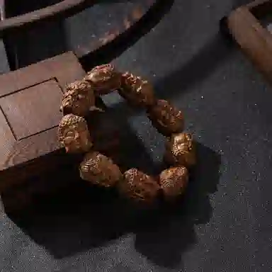 檀纳 无相佛头 中式东方传承  招财转运 花梨木 手串 男女同款情侣款