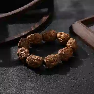 檀纳 无相佛头 中式东方传承  招财转运 花梨木 手串 男女同款情侣款