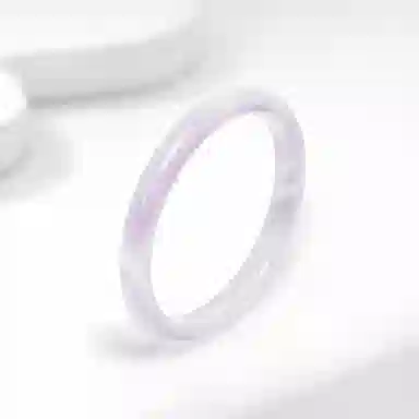 六桂福 福韵金 香芋紫手饰 新中式精致轻奢时尚优雅 简约小众高级感设计日常通勤百搭#好运 玻璃猫眼 手镯 女款