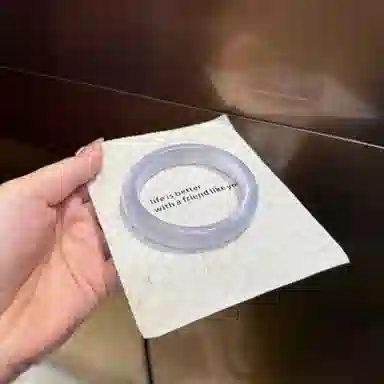 兰慕茵诺 新中式轻奢冰底香槟金 一步一响 温婉气质清冷感美人必备 显白素圈香槟色 #好运 琉璃 手镯 女款