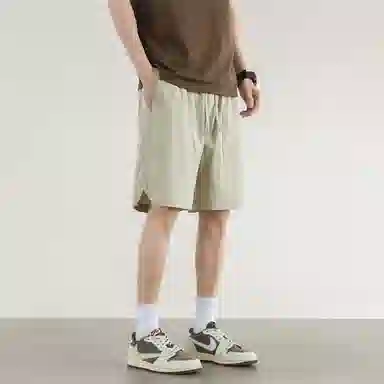 兰缪 基础户外运动简约美式复古休闲短裤 男女同款