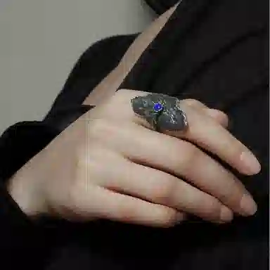 M.Wong Desire Series Adjustable Silver Ring