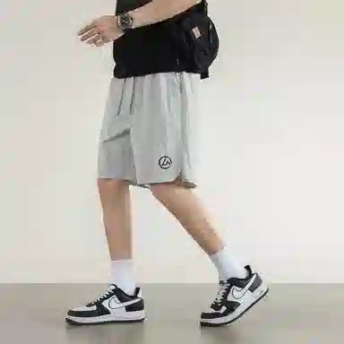 兰缪 基础户外运动简约美式复古休闲短裤 男女同款