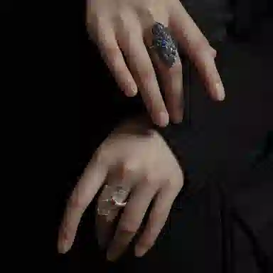 M.Wong Desire Series Adjustable Silver Ring