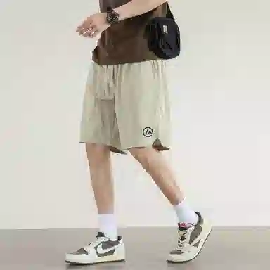 兰缪 基础户外运动简约美式复古休闲短裤 男女同款