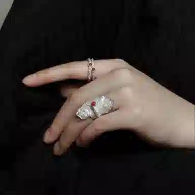 M.Wong Desire Series Adjustable Silver Ring