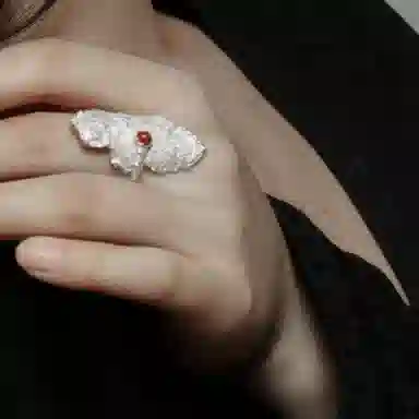 M.Wong Desire Series Adjustable Silver Ring