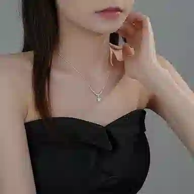 【纯银999|星月系列】 静范 星光闪闪 冷淡风简约小众设计法式轻奢复古高级感优雅气质温柔浪漫精致通勤约会百搭锁骨链 足银 项链 女款