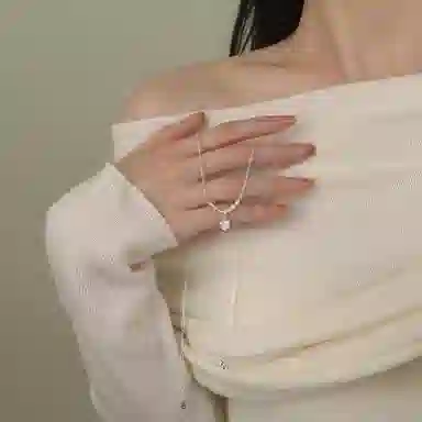 【纯银999|星月系列】 静范 星光闪闪 冷淡风简约小众设计法式轻奢复古高级感优雅气质温柔浪漫精致通勤约会百搭锁骨链 足银 项链 女款