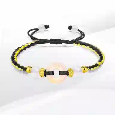 希遇 新中式国潮来财 好运平安扣 小众设计精致百搭 事事如意 合金 手绳 男女同款情侣款