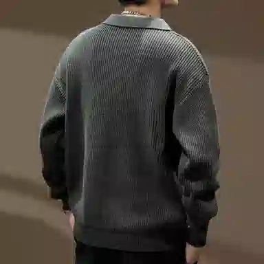 贵色 美式复古舒适休闲百搭长袖毛衣 男女同款