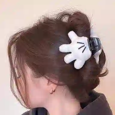 千桐 可爱手掌抓夹 治愈创意卡通立体 毛绒 发夹 女款