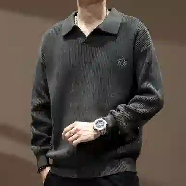 贵色 美式复古舒适休闲百搭长袖毛衣 男女同款