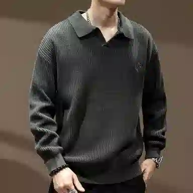 贵色 美式复古舒适休闲百搭长袖毛衣 男女同款
