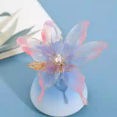 蒙妮 古风幻彩蝴蝶 合金 发夹 女款