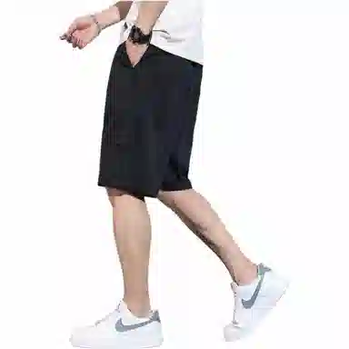 吉肯蒂 薄款宽松运动中裤休闲短裤 男款