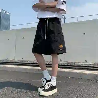 巴塞罗那足球俱乐部 美式复古简约基础款宽松舒适日常百搭直筒冰丝速干工装休闲短裤 男女同款