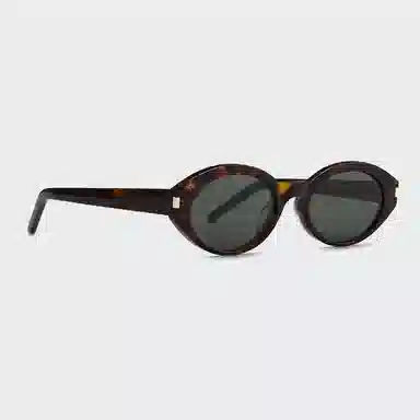 匠达人 小框时髦百搭白色复古时尚高级感轻奢遮阳防晒防紫外线大脸圆脸 板材镜架 椭圆形 太阳眼镜 男女同款情侣款