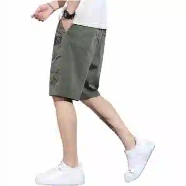 吉肯蒂 薄款宽松运动中裤休闲短裤 男款