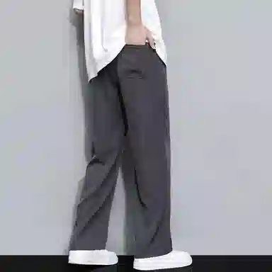 童先森 薄款直筒宽松垂感简约百搭休闲裤 男款