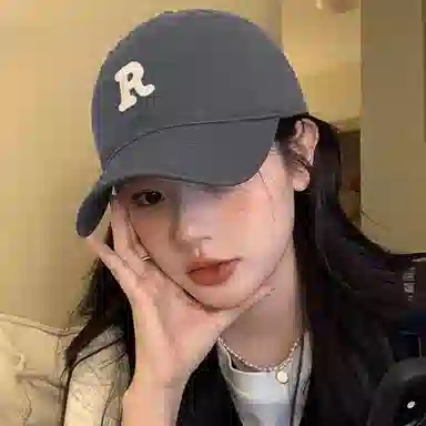 啄木鸟 玫瑰粉显肤白棒球帽大头围显脸小遮脸  时尚字母刺绣 棉 鸭舌帽 女款 青春靓丽百搭太阳帽