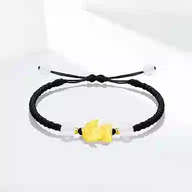 饰伴 【灵瑞貔貅·腕间纳福】招财可爱精致小众好运 合金 手绳 男女同款情侣款