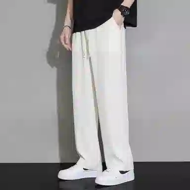 童先森 薄款直筒宽松垂感简约百搭休闲裤 男款