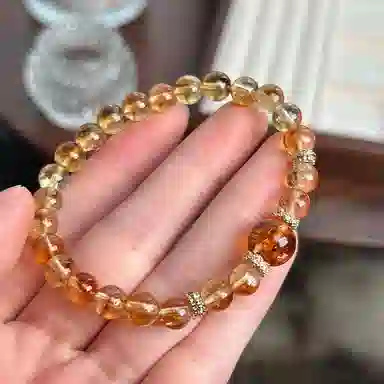 琳琯瑛 高能量净水招财 复古国潮高级感气质百搭天然 黄水晶 手串 女款