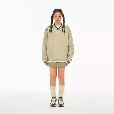 Mr. Jiangnan Vintage V-Neck Sweatshirt