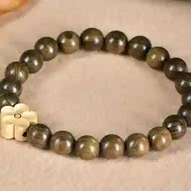 【品行高洁】 色菲尔 佛珠古风玩檀香念珠多圈盘玩 阴沉木 手串 男女同款情侣款