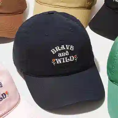 杨同学 字母宽帽檐软顶 棉 棒球帽 男女同款情侣款