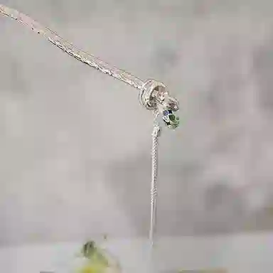 【山行野宿】 指尖瑰宝 银色打结流苏发钗高级小众冷淡风簪子后脑勺盘发发饰简约气质日常通勤百搭稳重 锆石 发簪 女款