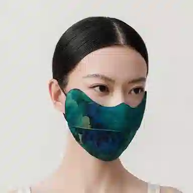 上海故事 高颜值遮阳防紫外线透气 桑蚕丝 防晒面罩 男女同款情侣款