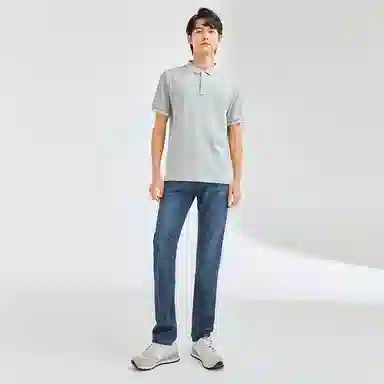 佐丹奴 纯棉薄水洗中腰牛仔裤 男款