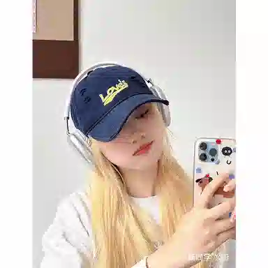 杨同学 韩版加深加宽显脸小软顶 棉 鸭舌帽 男女同款情侣款
