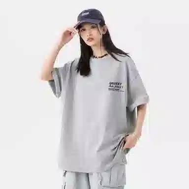 Qnxeey Vintage Cartoon Print T-Shirt