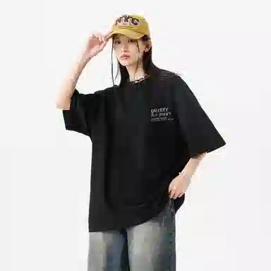 Qnxeey Vintage Cartoon Print T-Shirt