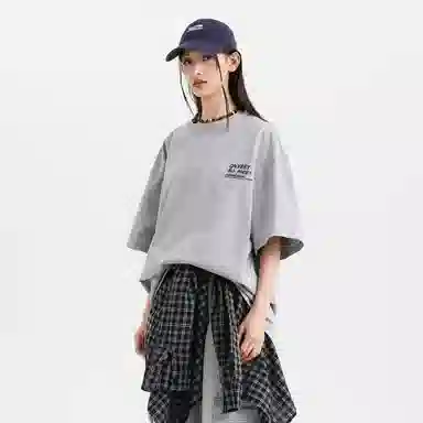 Qnxeey Vintage Cartoon Print T-Shirt