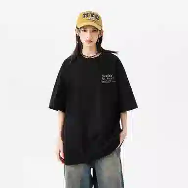 Qnxeey Vintage Cartoon Print T-Shirt