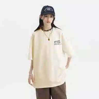 Qnxeey Vintage Cartoon Print T-Shirt