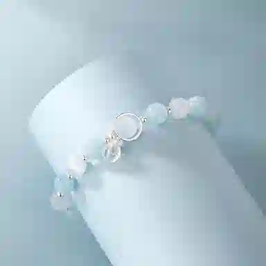 金六福吉祥 海蓝之心 水晶 手串 女款