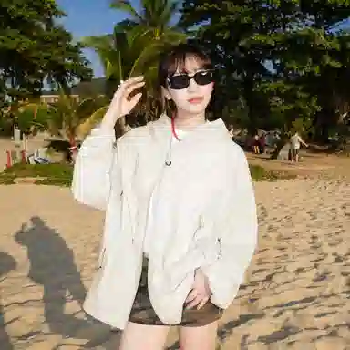 黑恐龙 户外冰丝钓鱼服运动休闲百搭宽松柔软亲肤时尚连帽 透气速干防晒服 男女同款