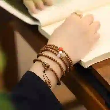 【上岸·扶摇直上】 千玺世家 #好运新中式招财印尼红肉百木级老平安喜乐 檀木 手串 男女同款情侣款