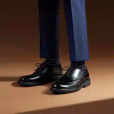 Thom Wills Derby Shoes Black