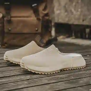 南极人 舒适时尚潮流勃肯鞋简约日常百搭 静音防磨包头拖鞋 男款