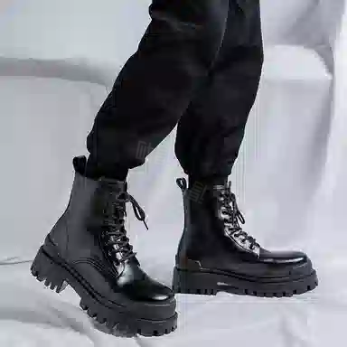 V ZERO FIVE Martin Boots Black