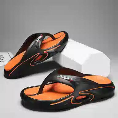 真维斯 轻便舒适厚底踩屎感 人字拖 男款