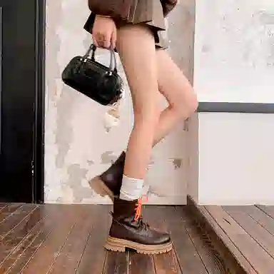 子骁 牛皮 时尚百搭 简约大气 短靴 女款