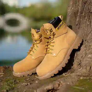 CAT Yellow Martin Boots