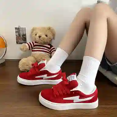 CHERRY&KALIKA Lightning Sneakers Wine Red